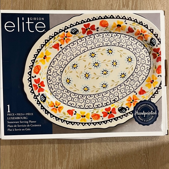 Stoneware Serving Platter - Picture 1 of 2